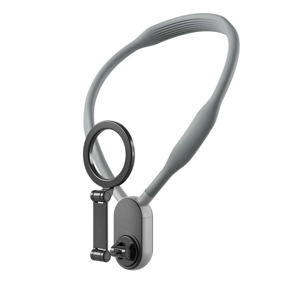Magnetic Neck & Chest Phone Holder — Wearable Mount for POV Vlogs, Selfie Videos, and Hands-Free Recording (iPhone 12–17, Android Compatible)