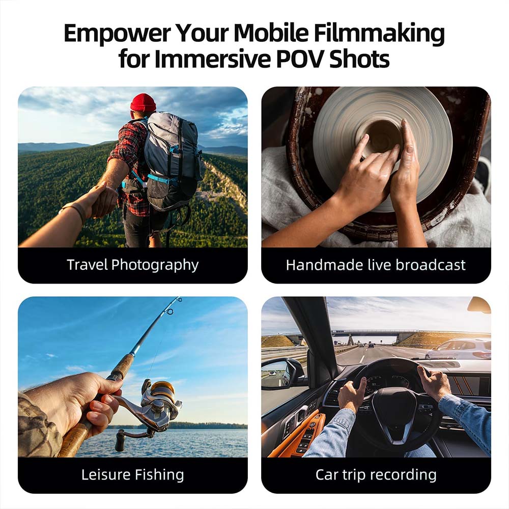 Magnetic Neck & Chest Phone Holder — Wearable Mount for POV Vlogs, Selfie Videos, and Hands-Free Recording (iPhone 12–17, Android Compatible)