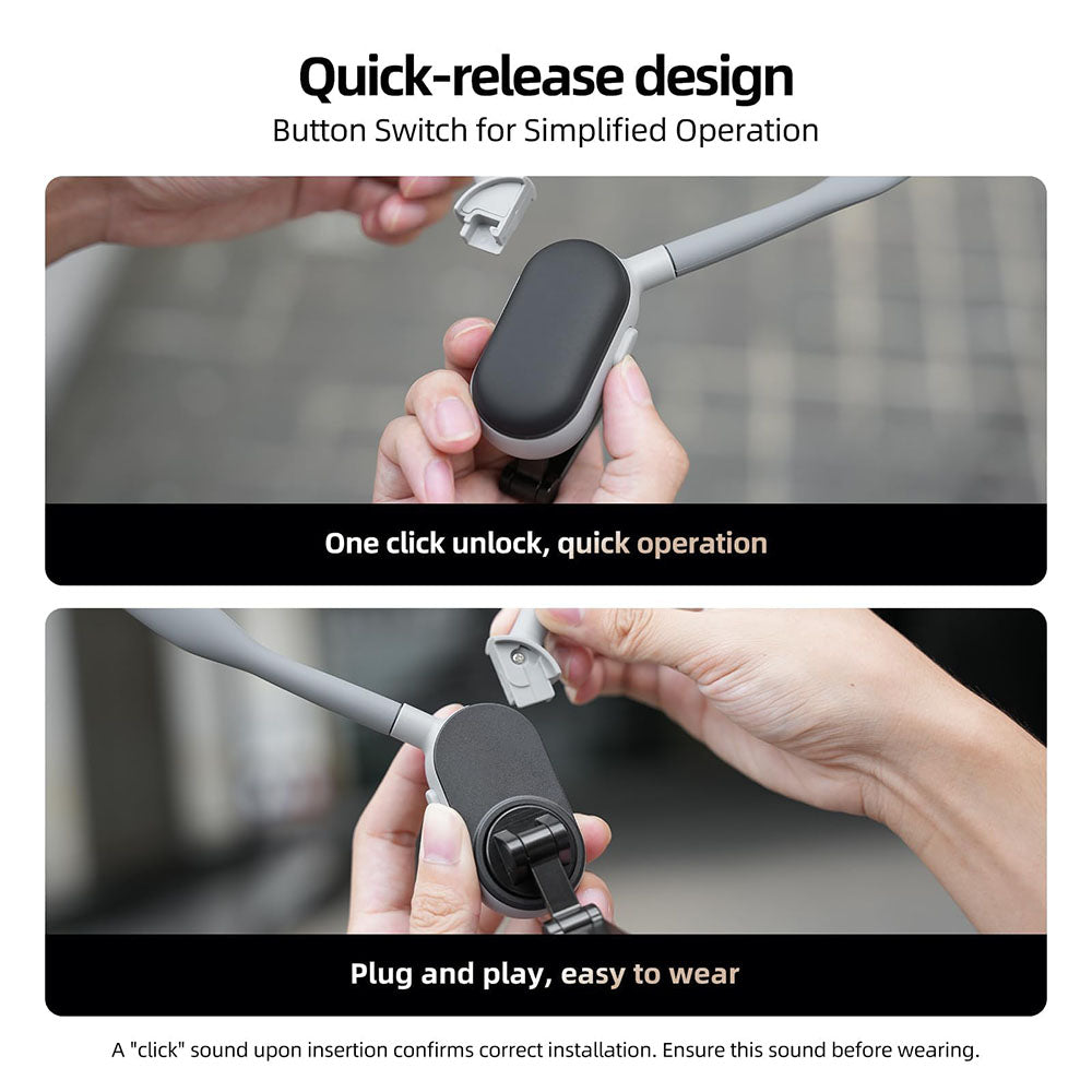 Magnetic Neck & Chest Phone Holder — Wearable Mount for POV Vlogs, Selfie Videos, and Hands-Free Recording (iPhone 12–17, Android Compatible)