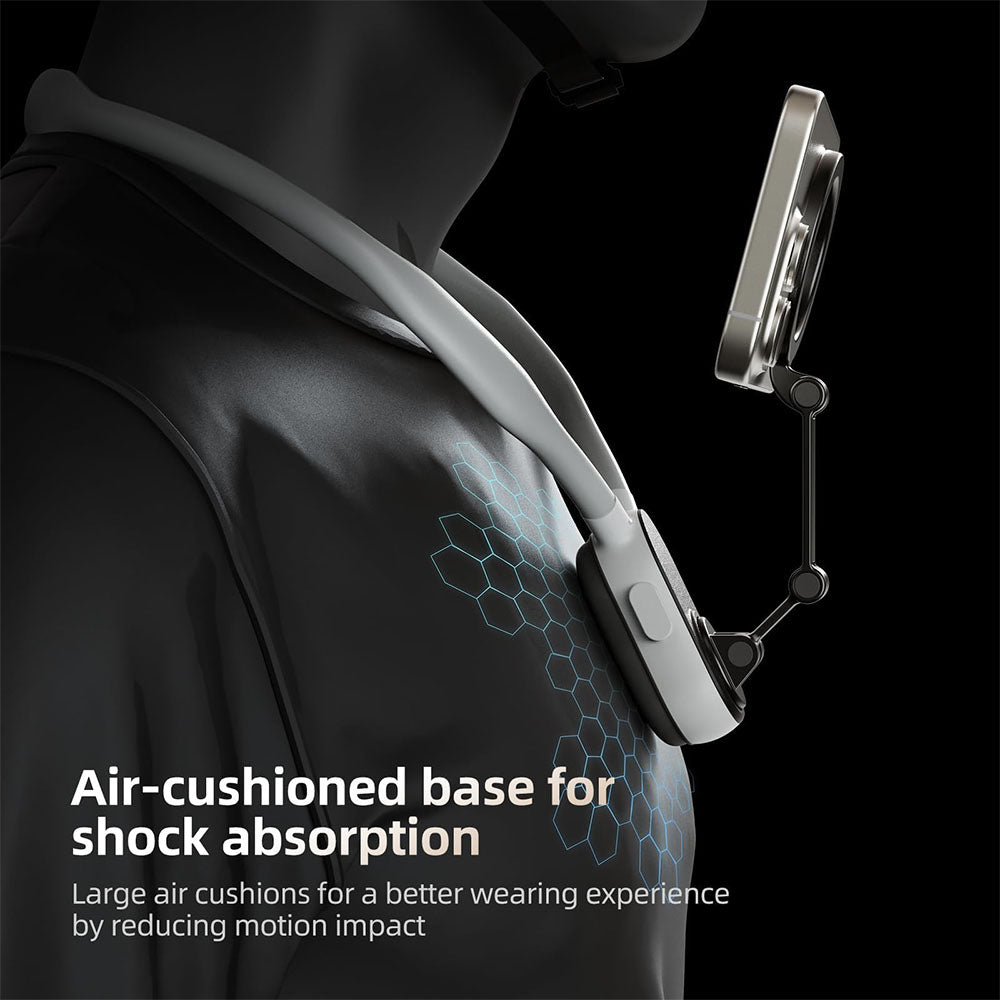 Magnetic Neck & Chest Phone Holder — Wearable Mount for POV Vlogs, Selfie Videos, and Hands-Free Recording (iPhone 12–17, Android Compatible)